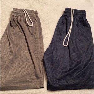 (2) Unisex Eastbay basketball shorts